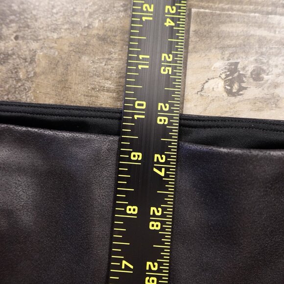 Spanx Faux Leather Leggings Women’s Medium Black High Rise Moto Chic - Picture 6 of 12